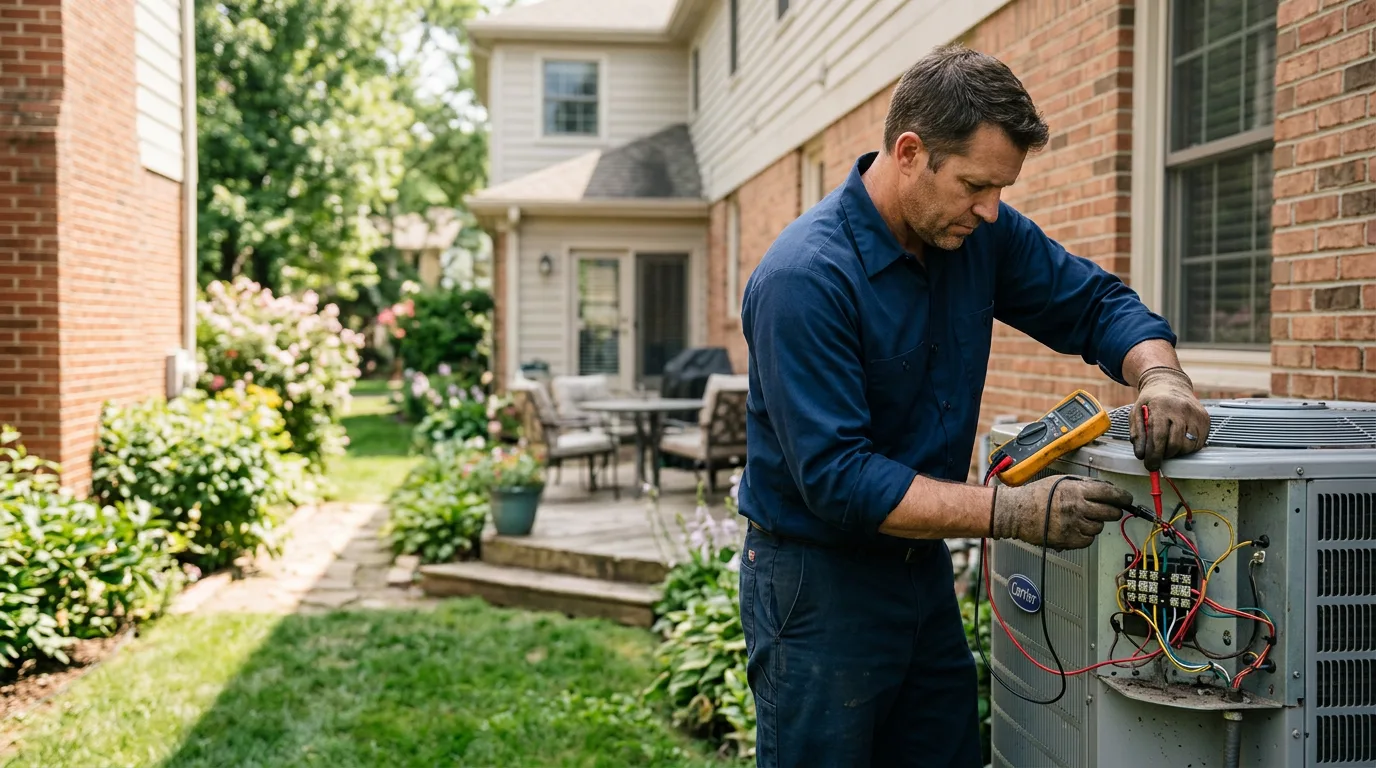 HVAC technician working near Badger, IA